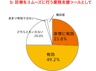 b.診療をスムーズに行う業務支援ツールとして